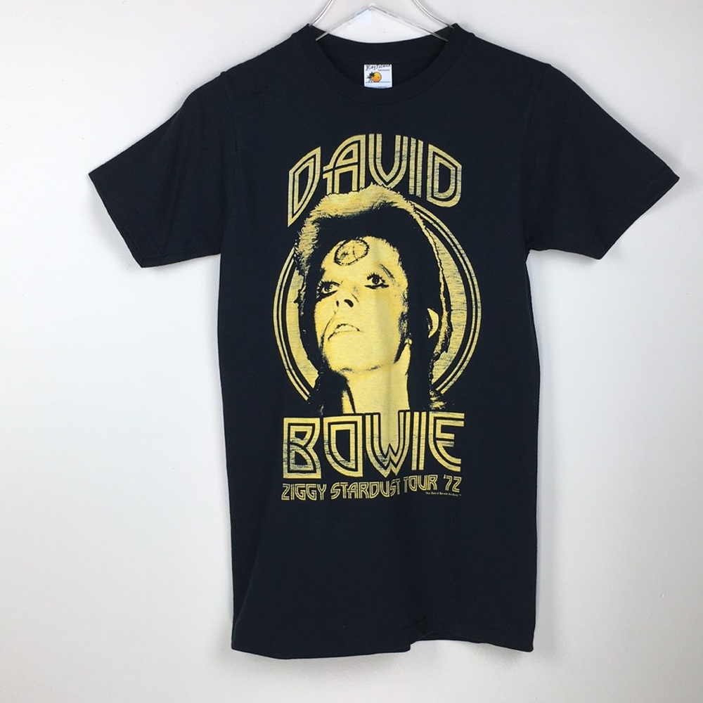 DAVID BOWIE ZIGGY STARDUST 1972 WORLD TOUR T-SHIRT